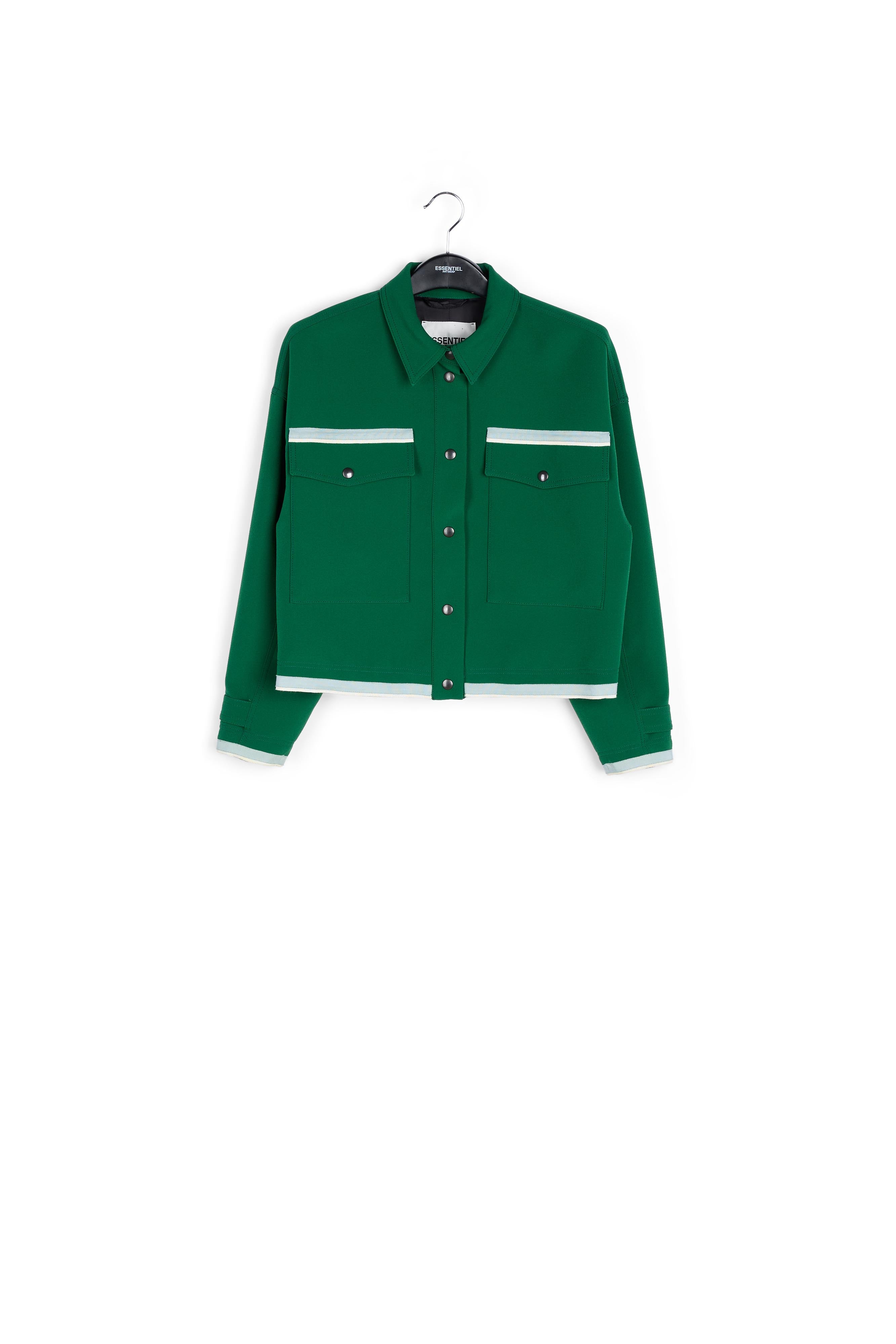 Dark green utility-inspired jacket RE—SSENTIEL | Essentiel second hand