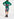 Dark green cable-knitted turtleneck sweater Faume - seconde main