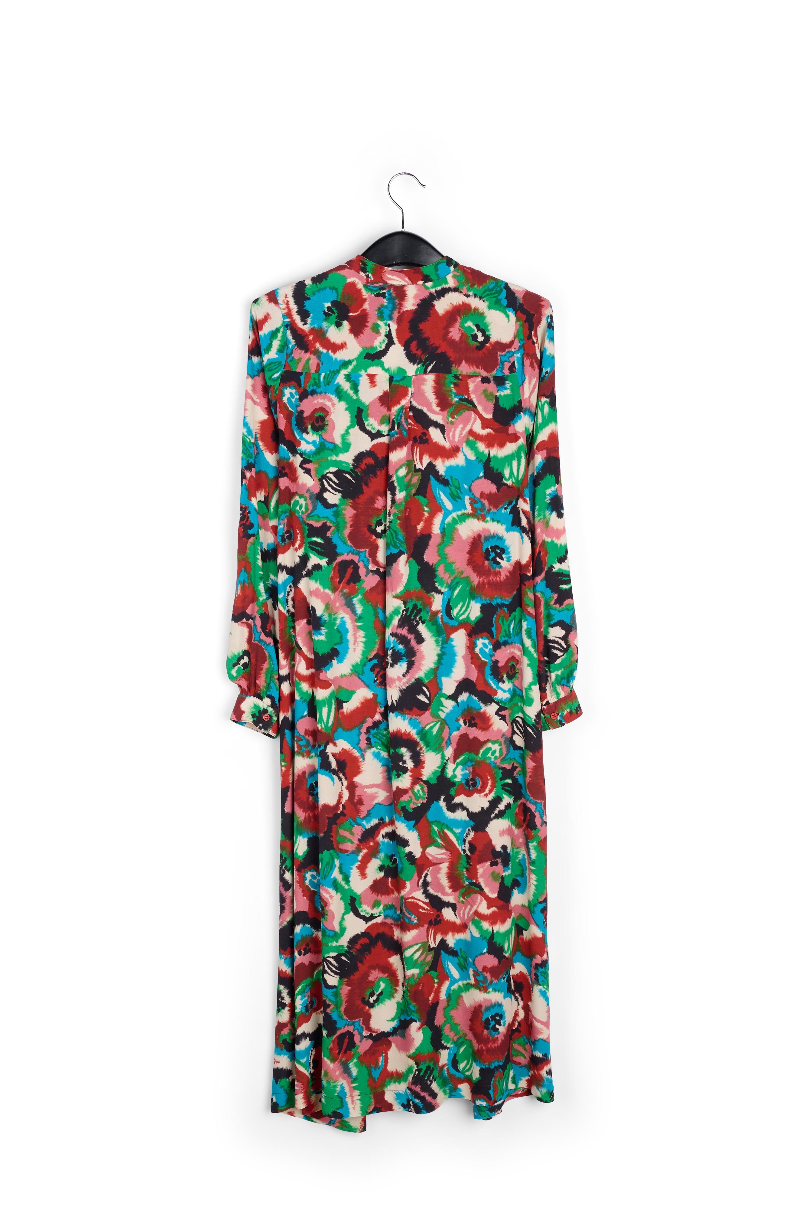 Multicolor floral-print shirt dress RE—SSENTIEL | Essentiel second hand