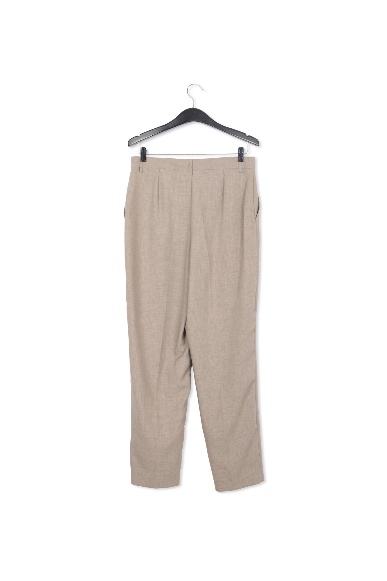 Khaki tapered-fit pants RE—SSENTIEL | Essentiel second hand
