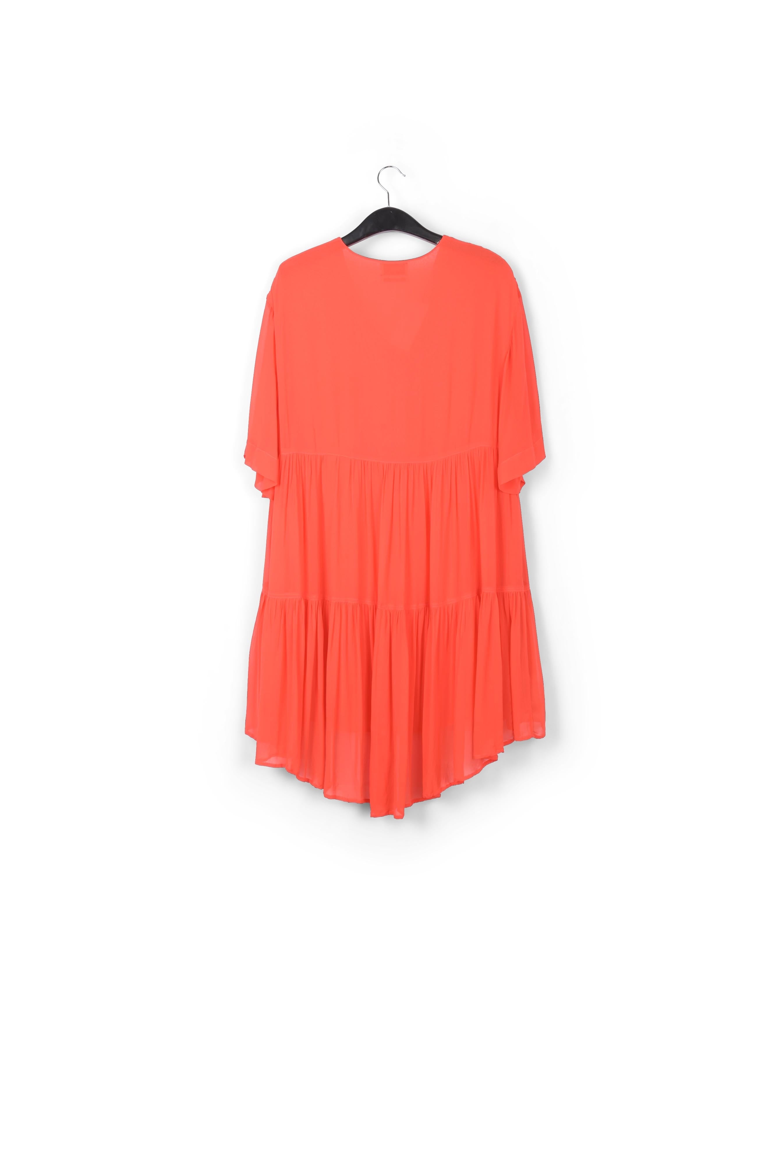 Mini robe orange à volants RE—SSENTIEL | Essentiel second hand