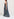 Dark blue floral-print halterneck maxi dress Faume - seconde main