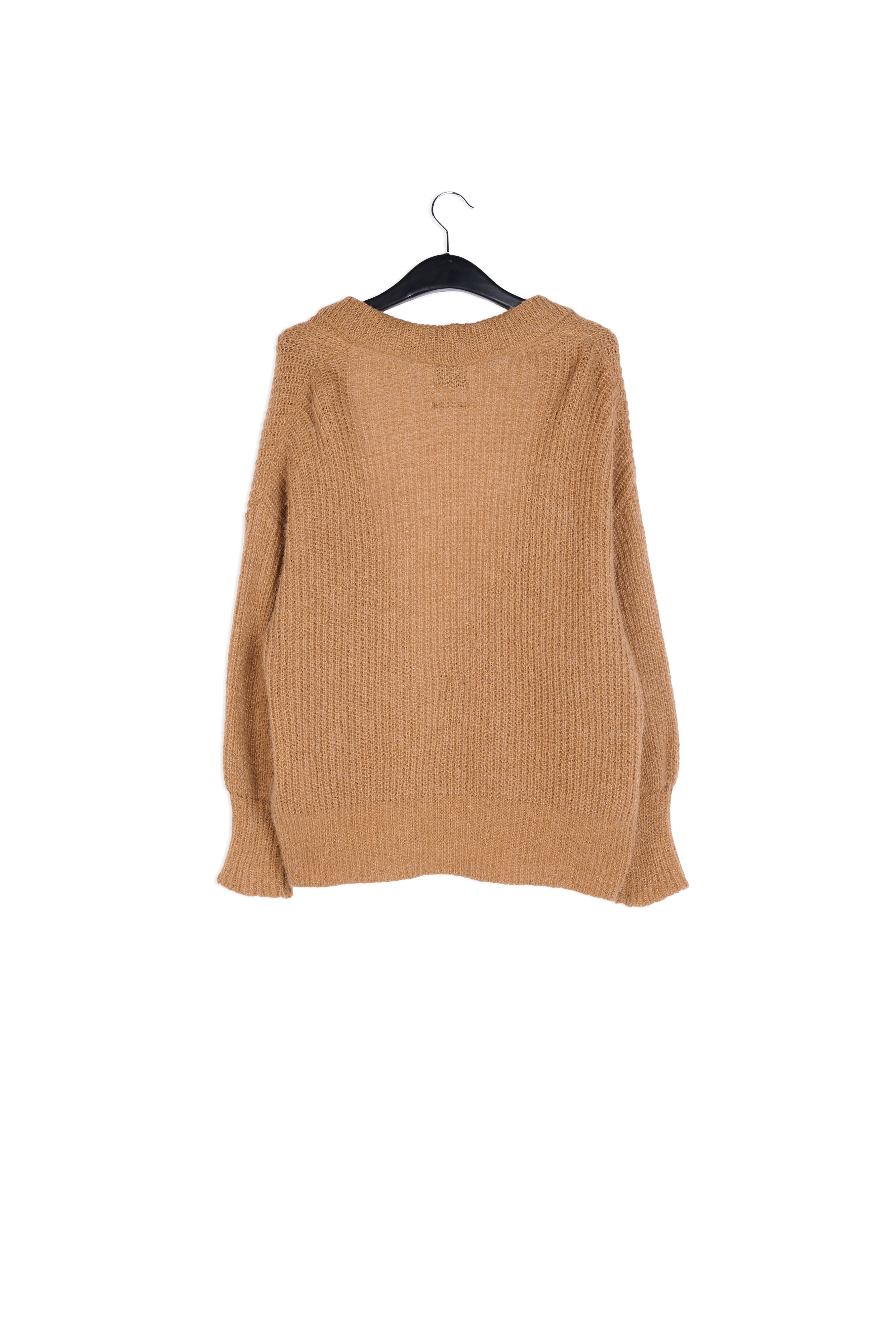 Light brown shawl collar cardigan RE—SSENTIEL | Essentiel second hand