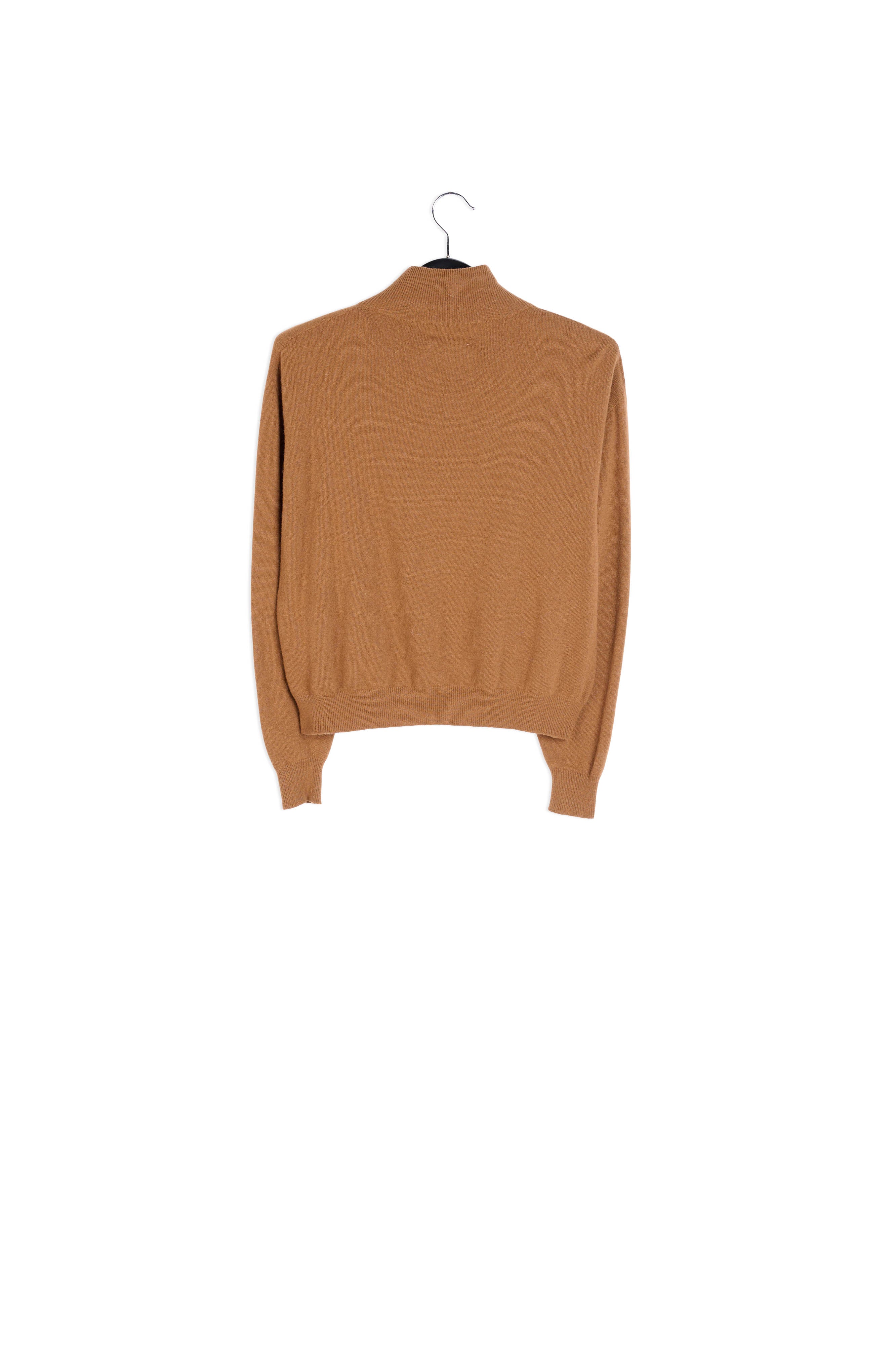 Camel merino wool blend turtleneck sweater RE—SSENTIEL | Essentiel second hand