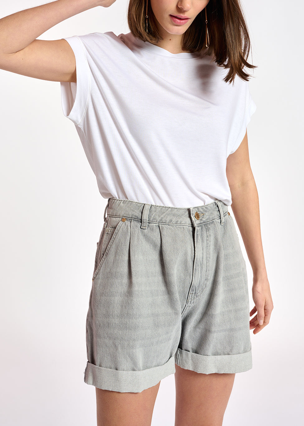 Off-white loose-fit t-shirt RE—SSENTIEL | Essentiel second hand