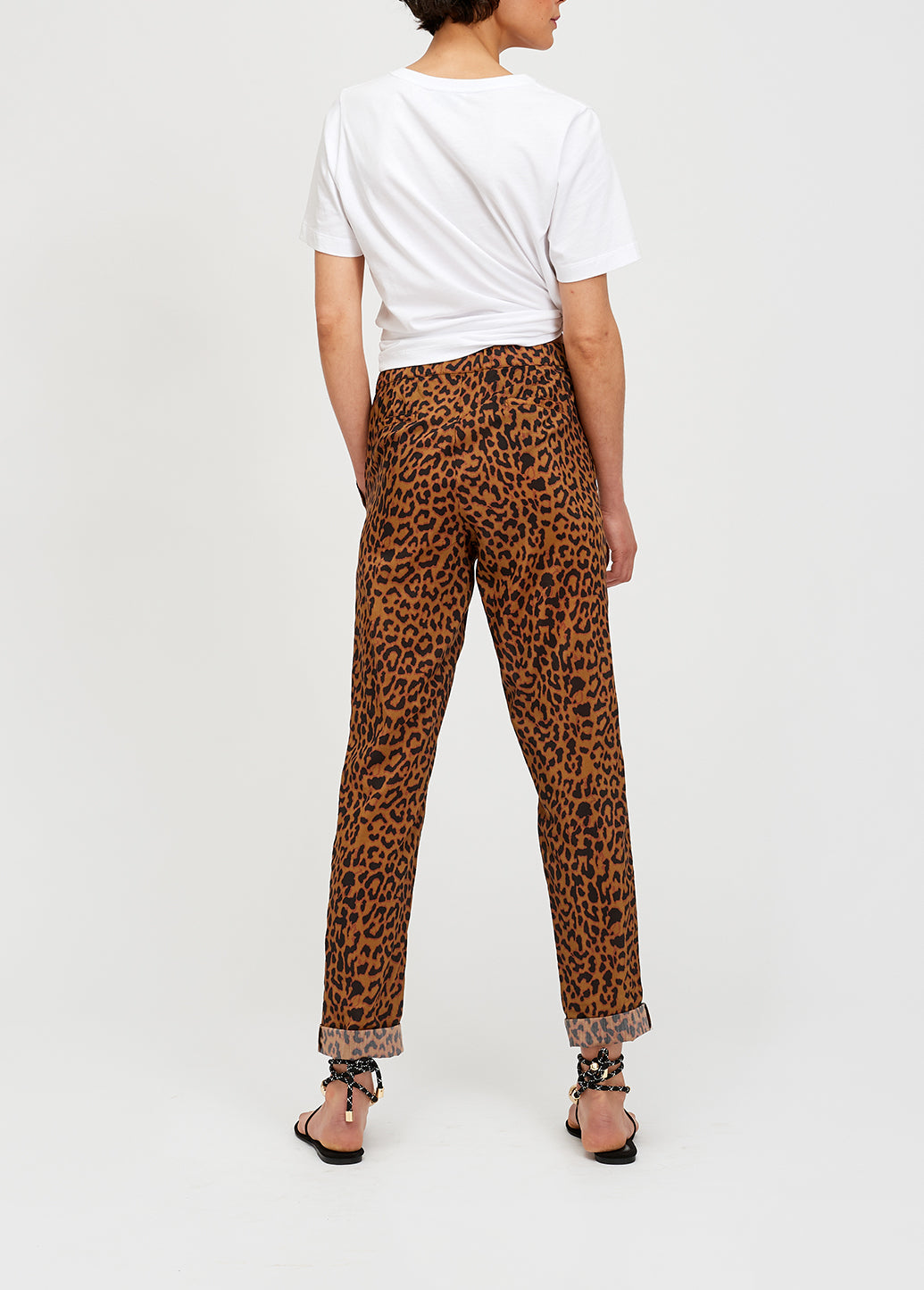 Leopard print tapered pants RE—SSENTIEL | Essentiel second hand