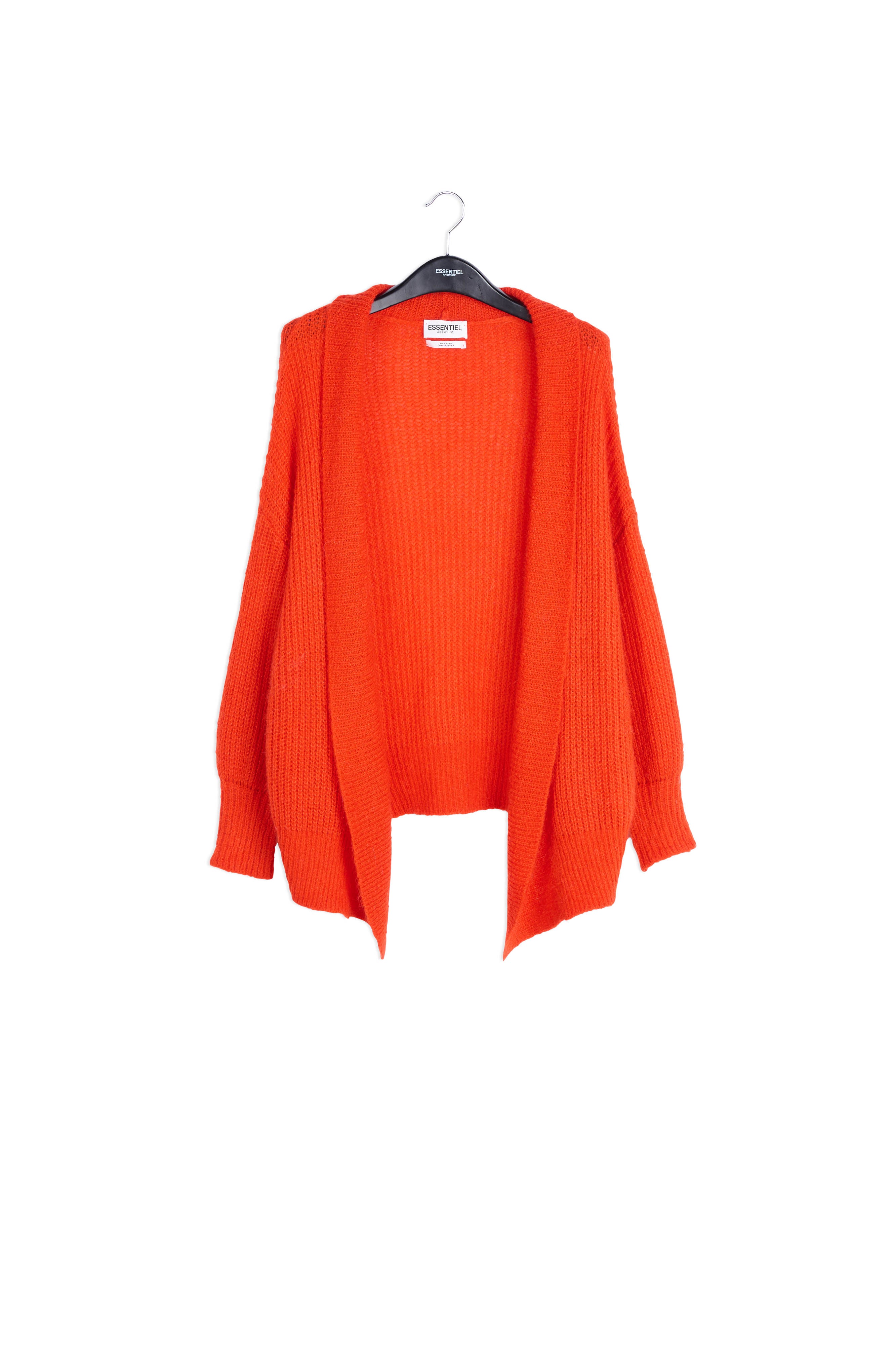 Orange shawl collar cardigan RE—SSENTIEL | Essentiel second hand