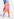 Pink and yellow plissé midi skirt Faume - seconde main