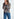 Dark blue loose-fit floral shirt Faume - seconde main