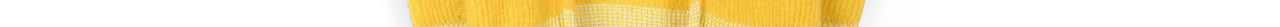 Yellow ribbed open cardigan with accentuated trims Faume - seconde main