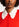 Cardigan rouge avec col en dentelle Faume - seconde main