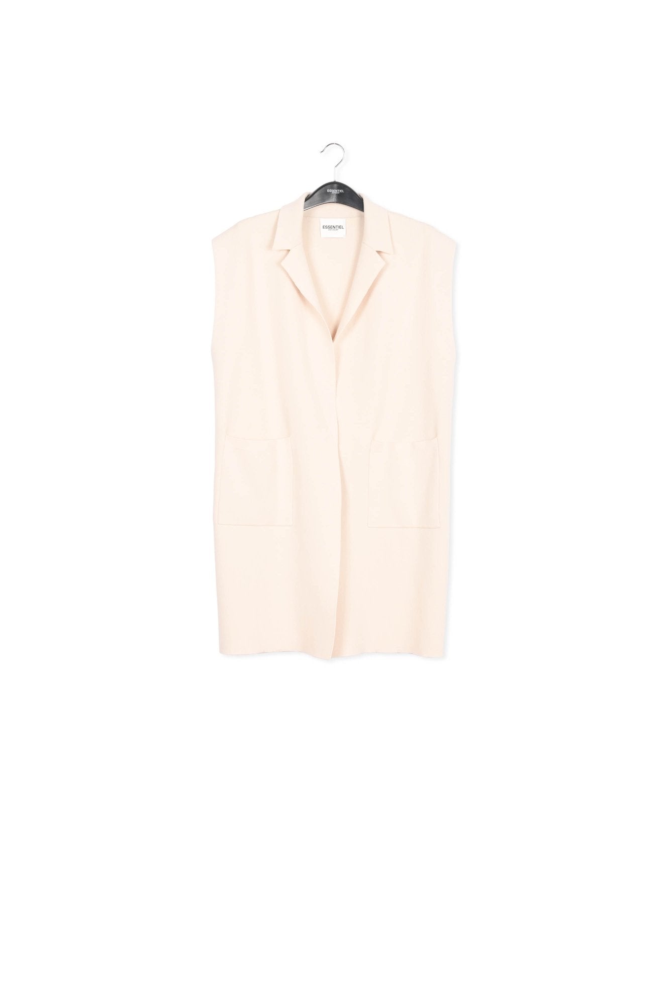 Cardigan blanc cassé sans manches RE—SSENTIEL | Essentiel second hand