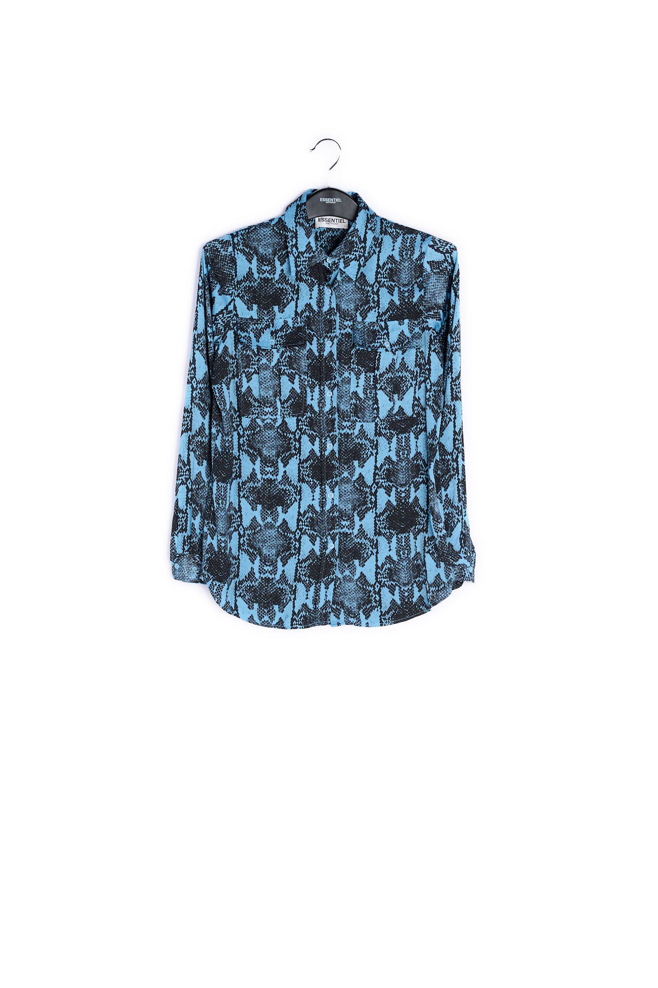 Blue shirt with snake print RE—SSENTIEL | Essentiel second hand