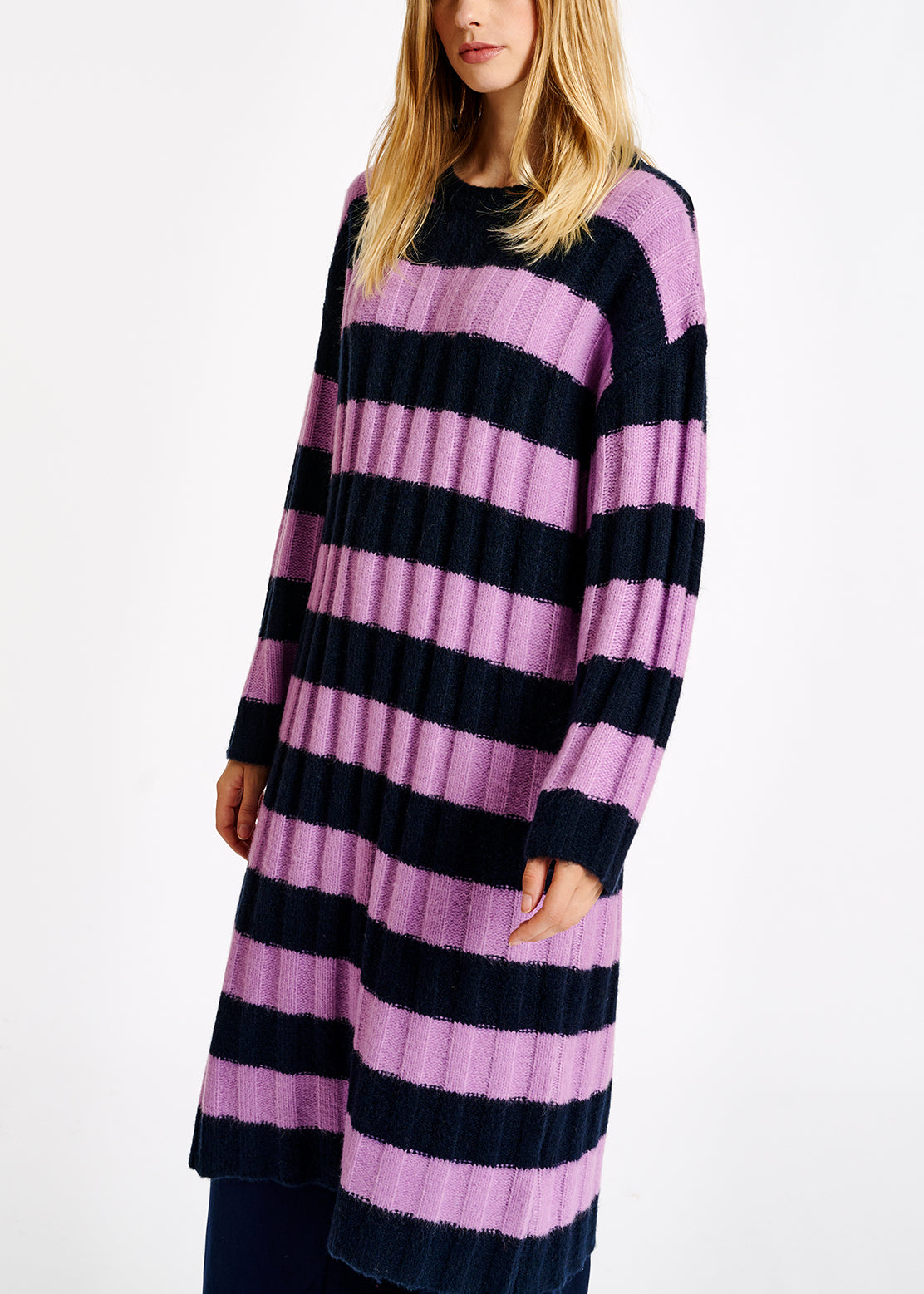 Astripes long dress RE—SSENTIEL | Essentiel second hand