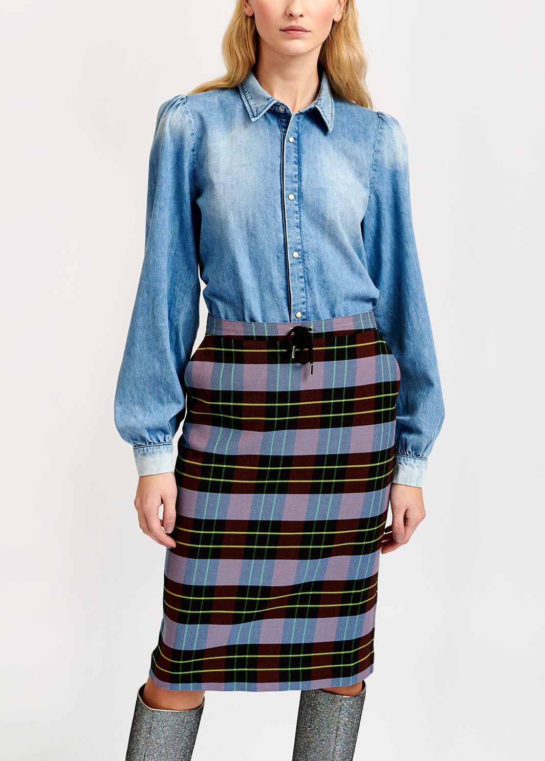 Chemise bleu jeans en coton RE—SSENTIEL | Essentiel second hand