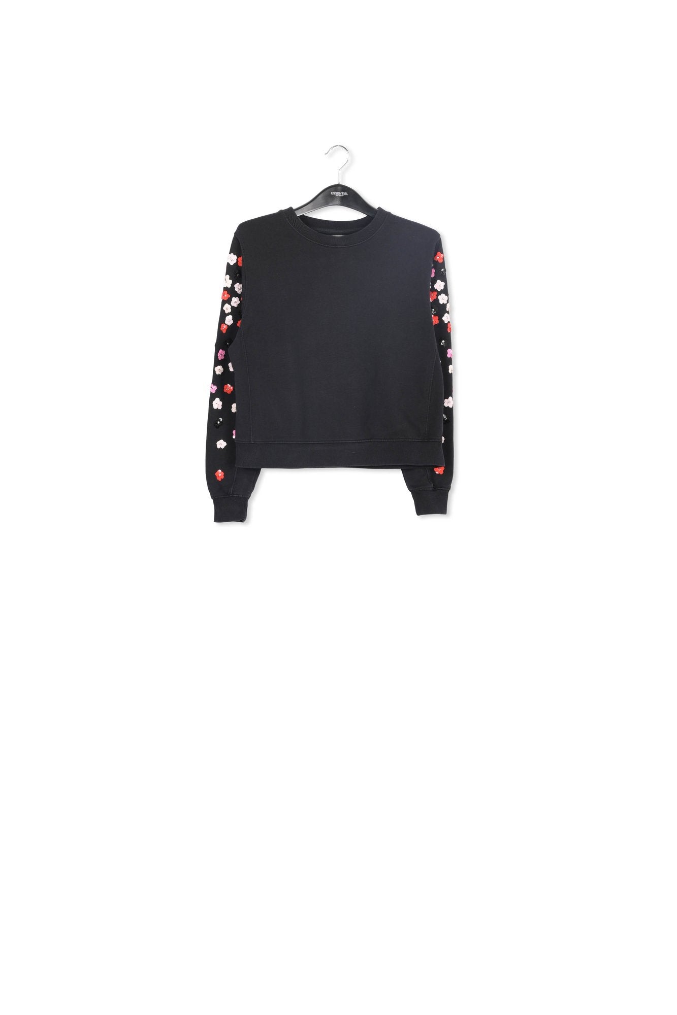 Sweat noir à  paillettes multicolores RE—SSENTIEL | Essentiel second hand