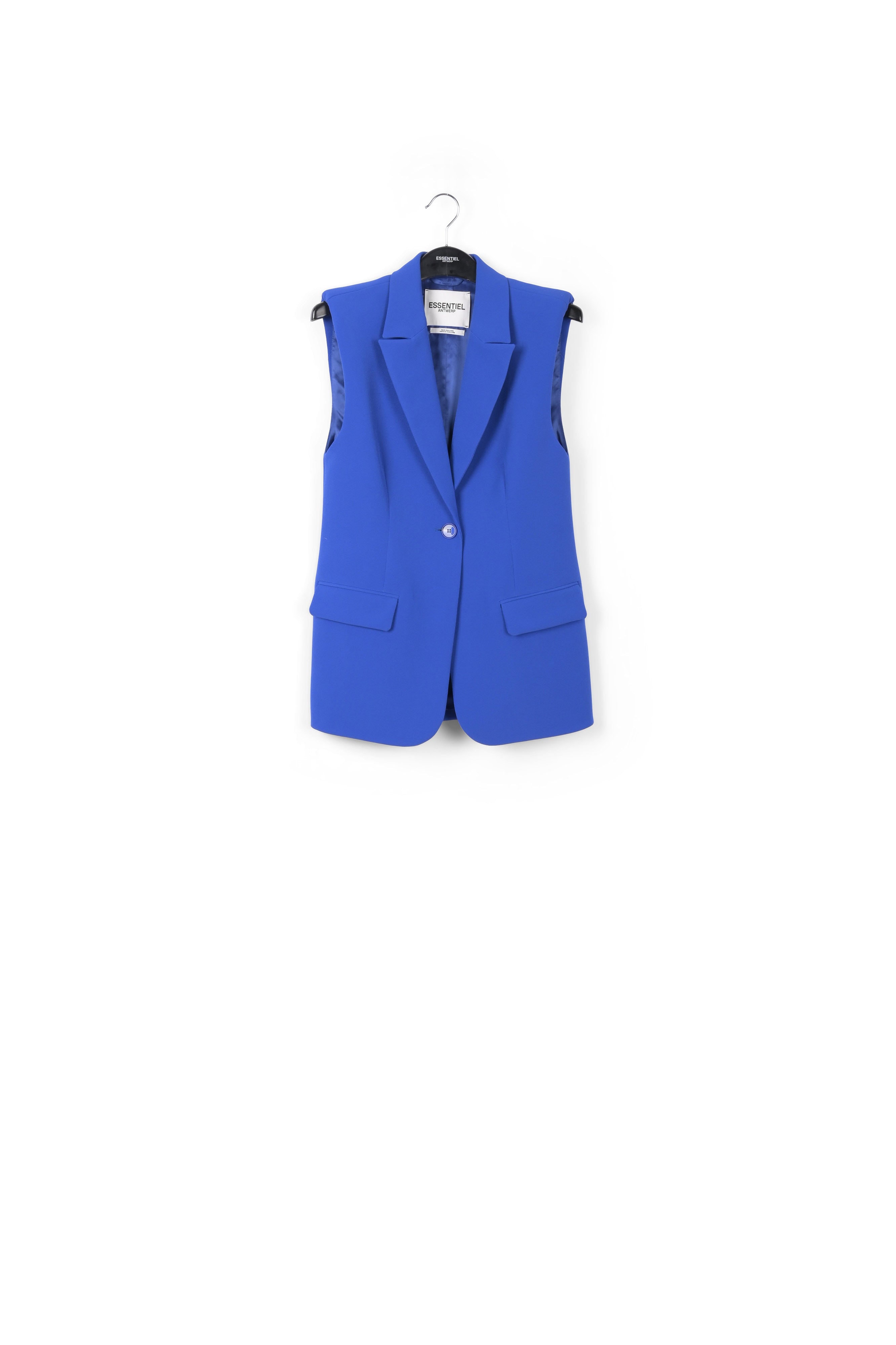 Blue sleeveless blazer RE—SSENTIEL | Essentiel second hand