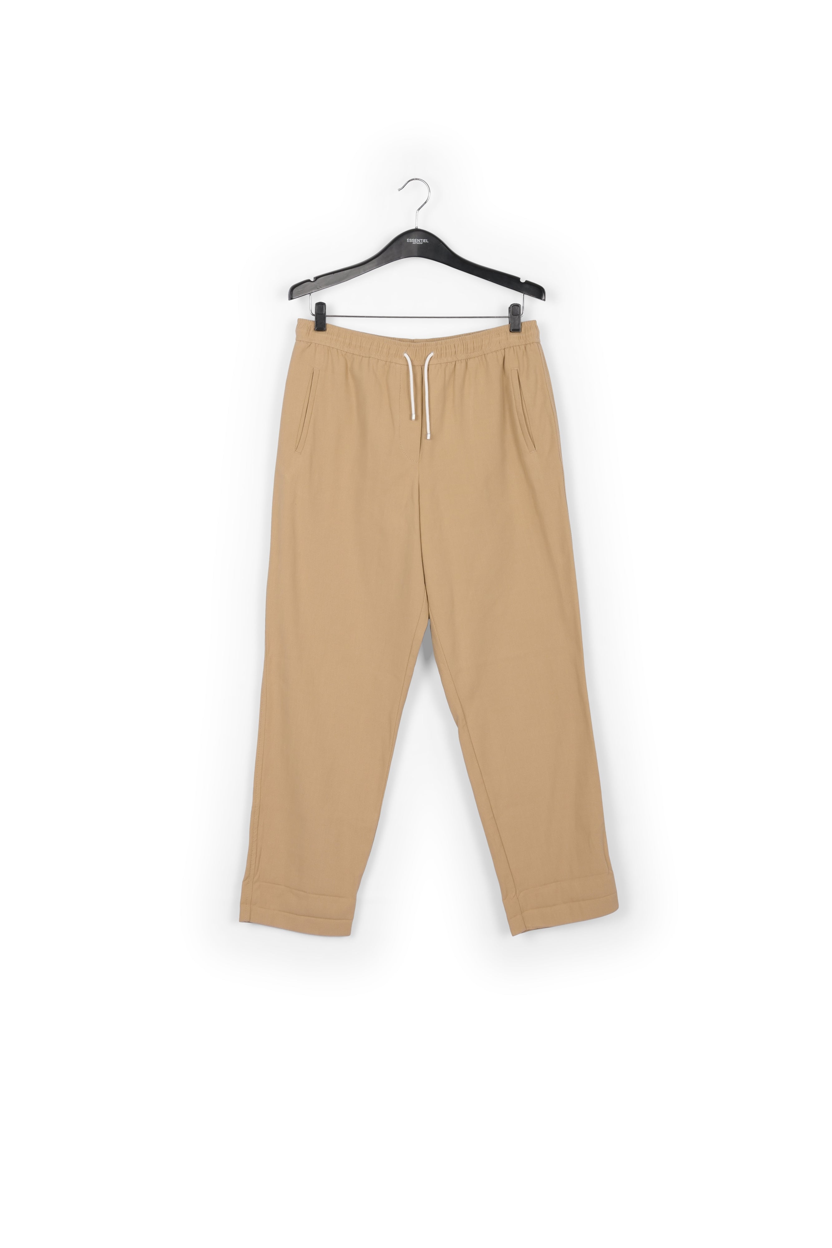 Beige cotton tapered pants RE—SSENTIEL | Essentiel second hand