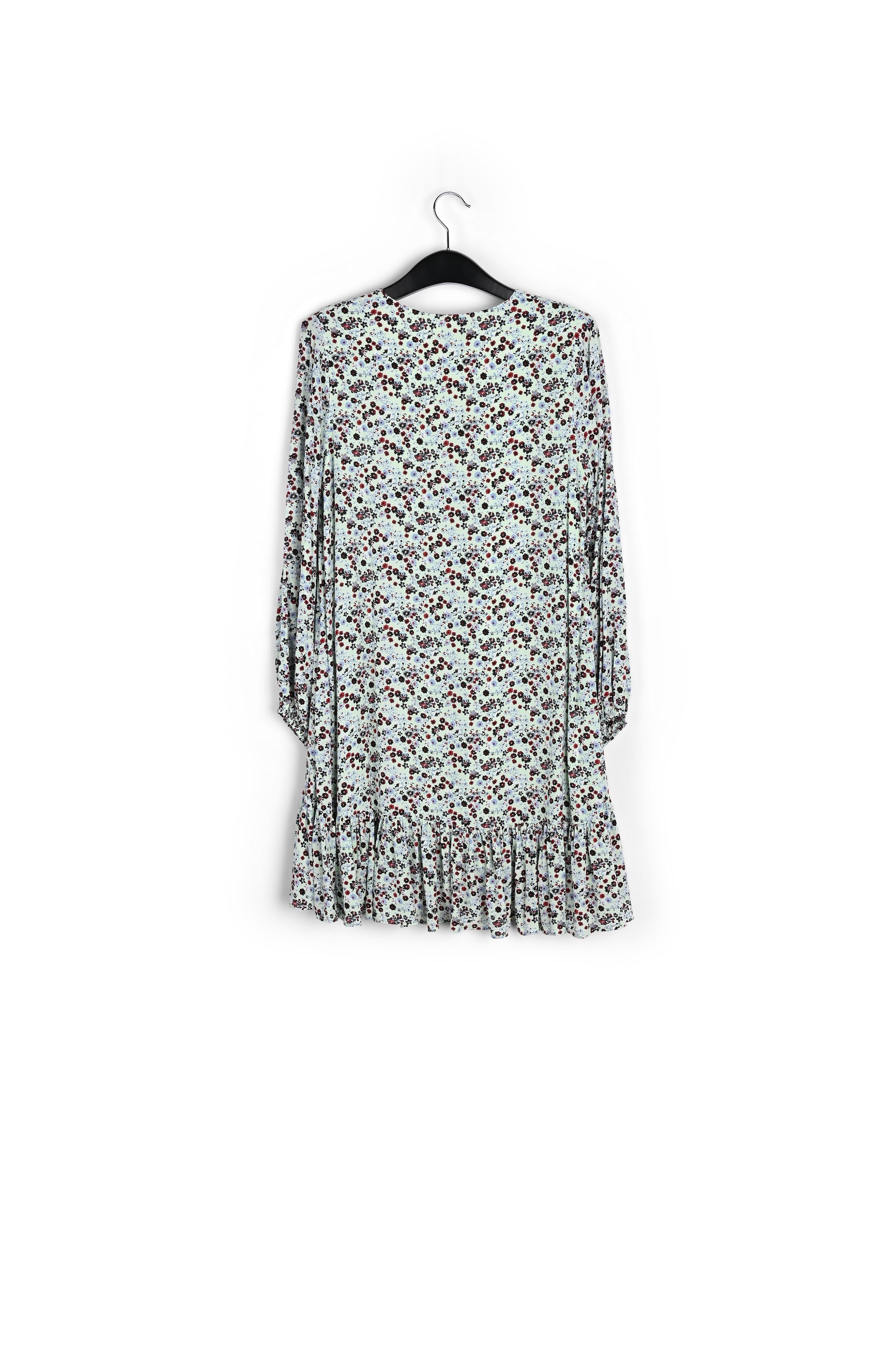 Mini robe vert menthe à imprimé floral RE—SSENTIEL | Essentiel second hand