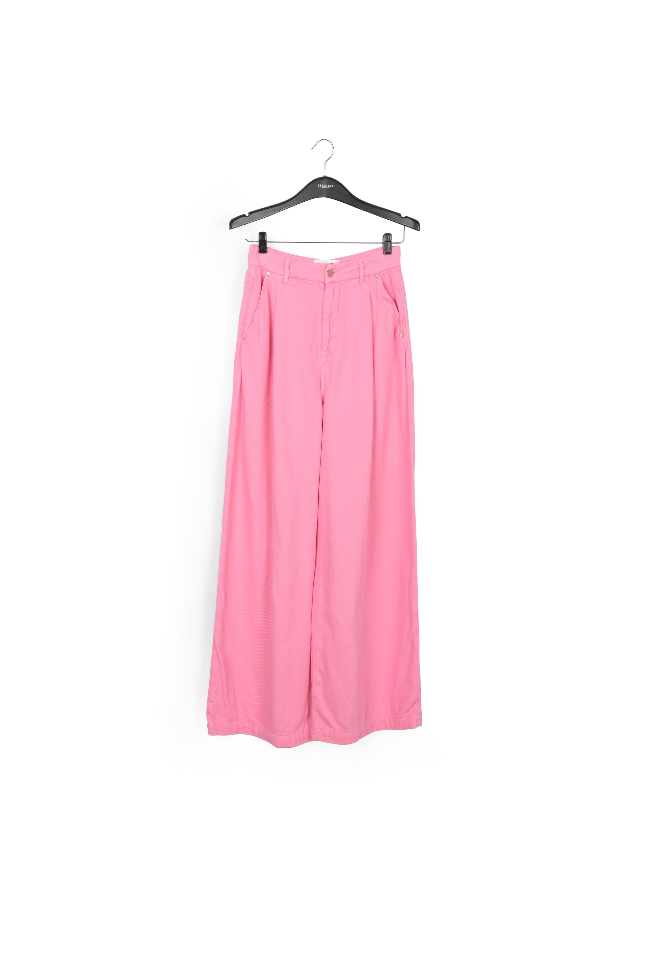 Neon pink wide-leg jeans RE—SSENTIEL | Essentiel second hand