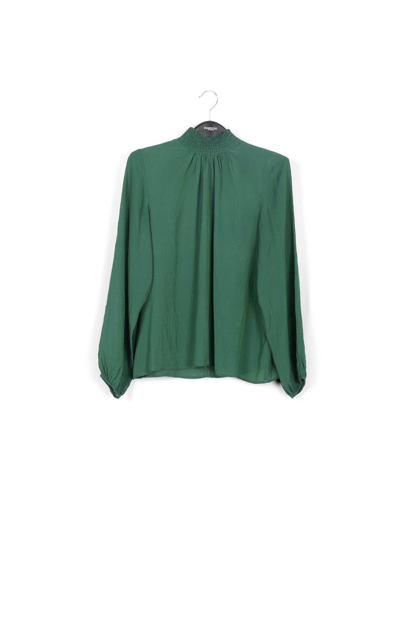 Donkergroene top met wijde pasvorm RE—SSENTIEL | Essentiel second hand