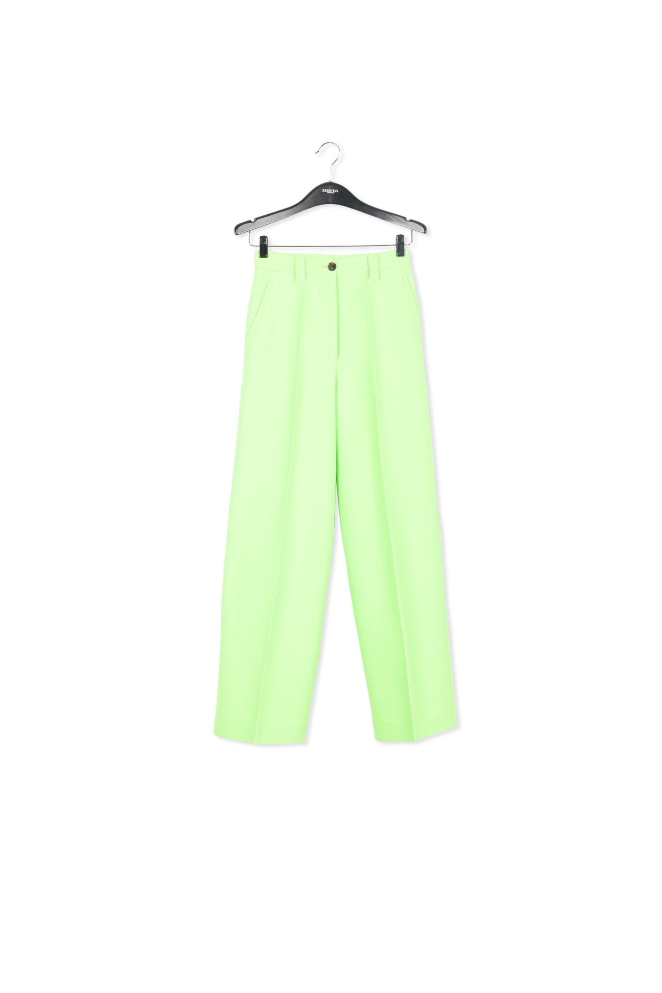 Neon green straight-leg pants RE—SSENTIEL | Essentiel second hand