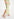 Ecru, pink and lime green floral print maxi-length slip dress Faume - seconde main