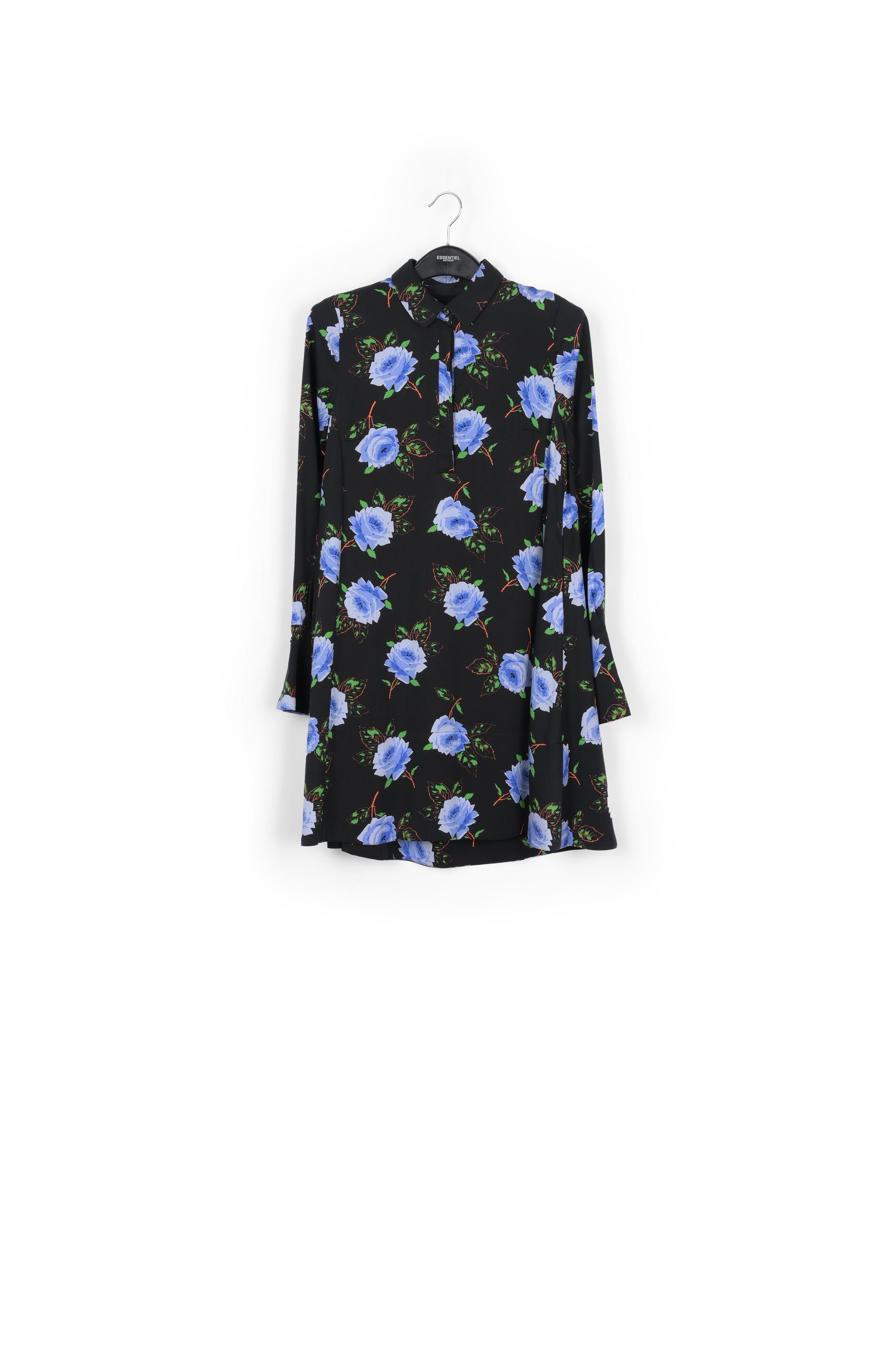 Robe trapèze foncée à imprimé fleuri RE—SSENTIEL | Essentiel second hand