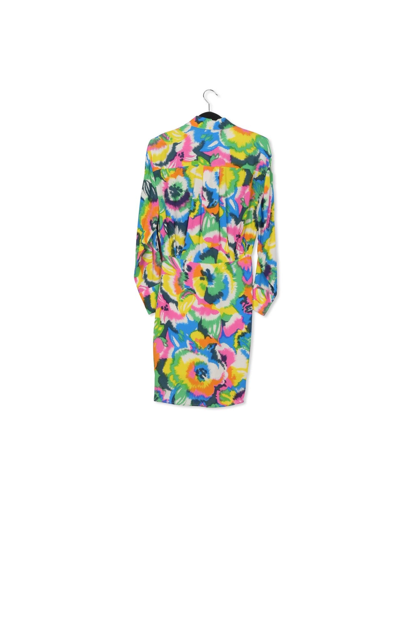 Multicolor floral print mini wrap dress RE—SSENTIEL | Essentiel second hand