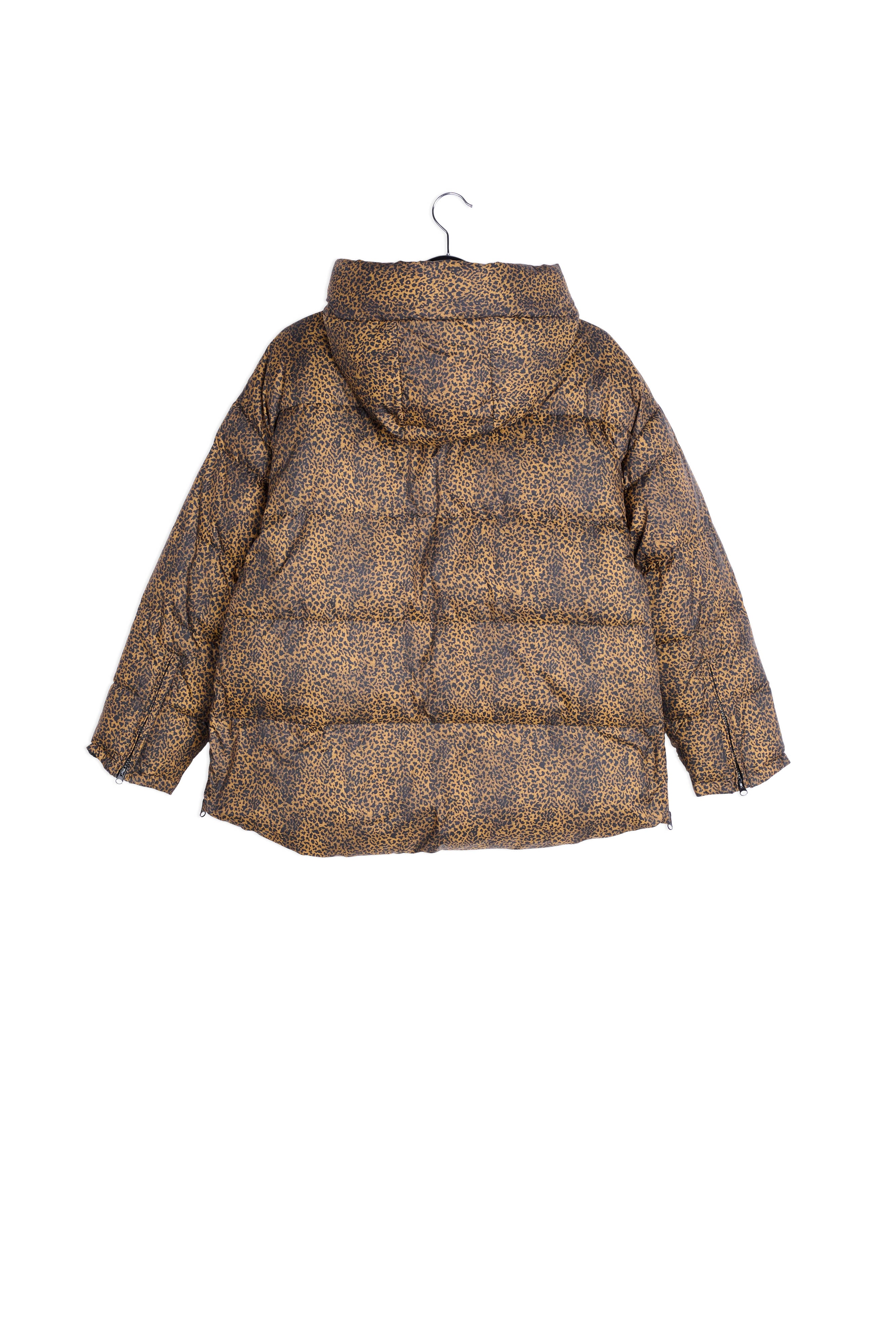 Doudoune à capuche matelassée à imprimé guépard RE—SSENTIEL | Essentiel second hand