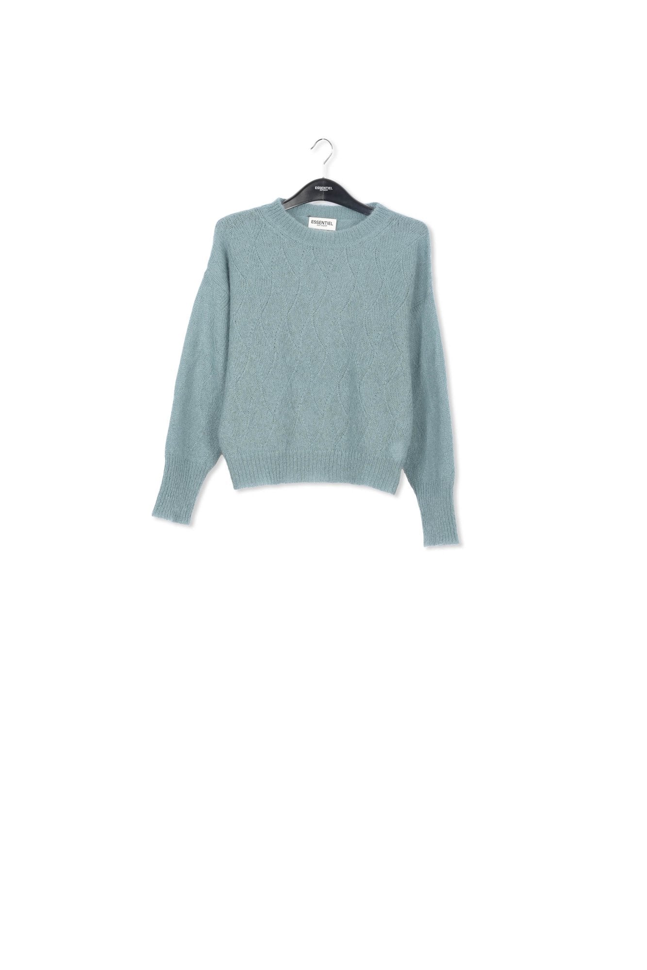 Pull bleu ajouré en mohair RE—SSENTIEL | Essentiel second hand