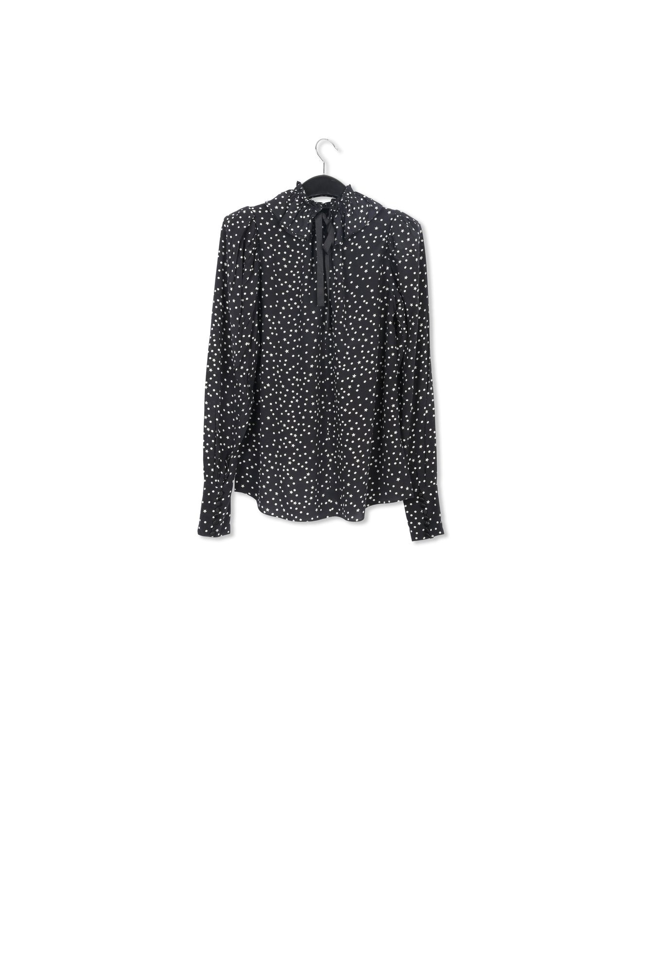 Black polka dot top RE—SSENTIEL | Essentiel second hand