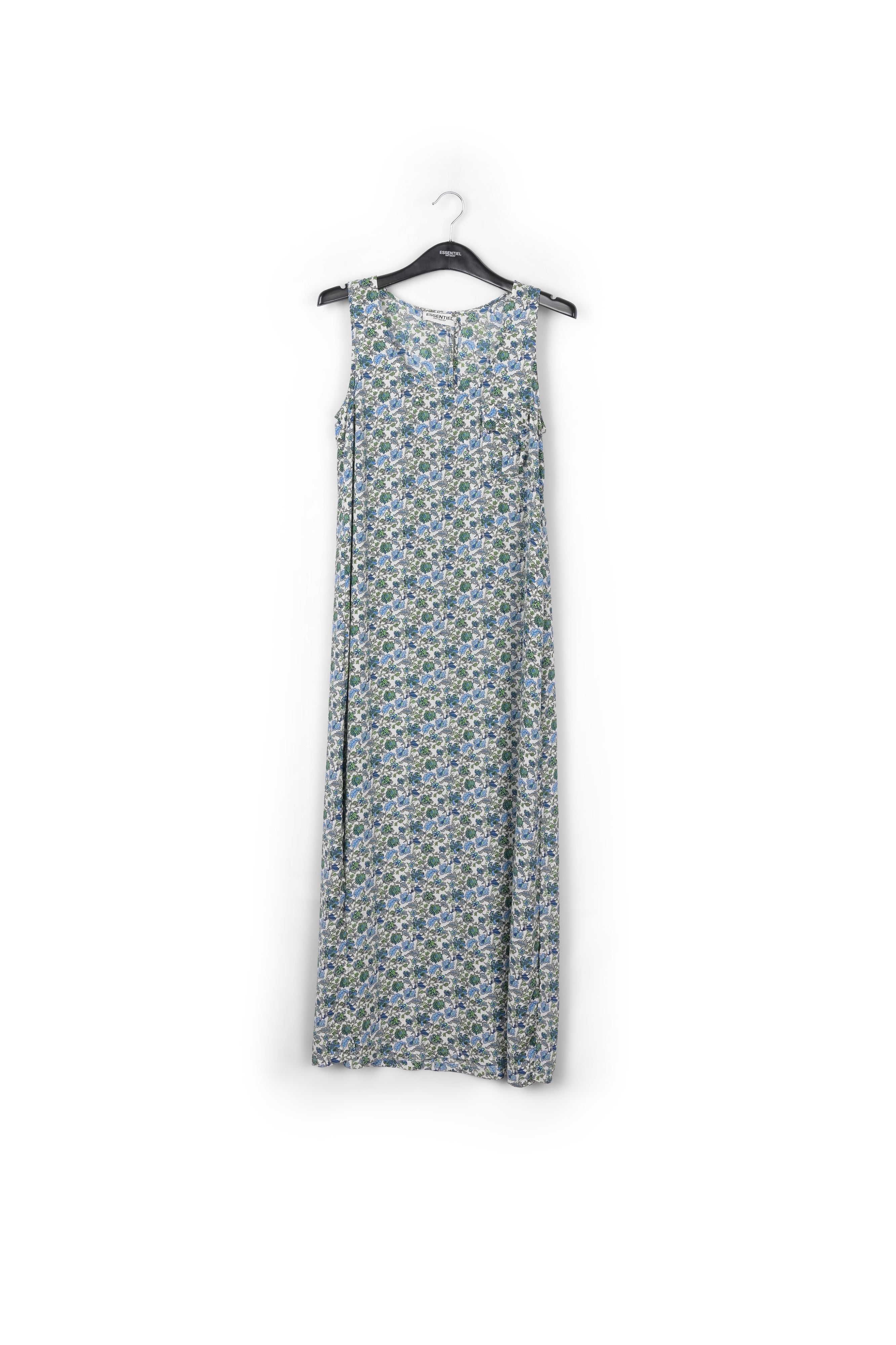 Floral print sleeveless maxi dress with rhinestones RE—SSENTIEL | Essentiel second hand