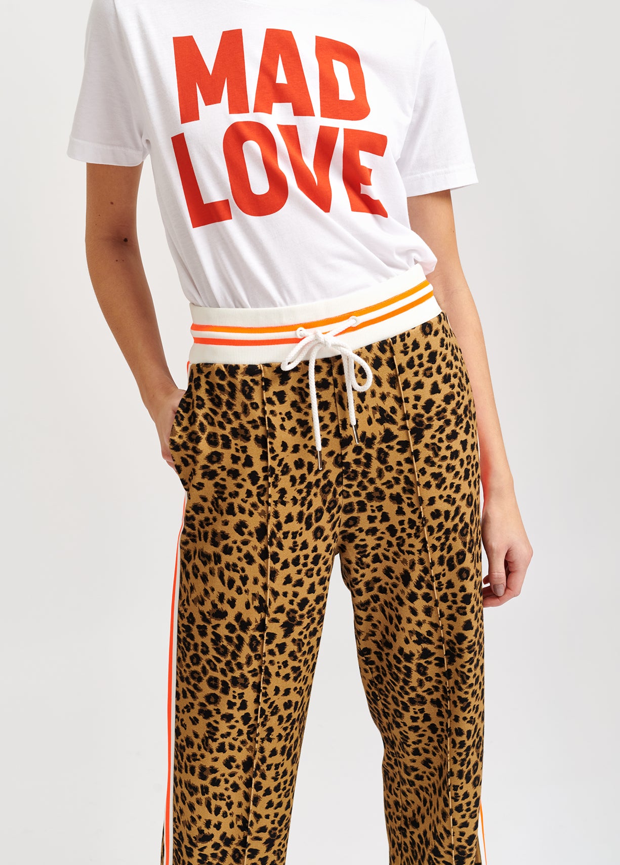 Leopard-print track pants RE—SSENTIEL | Essentiel second hand