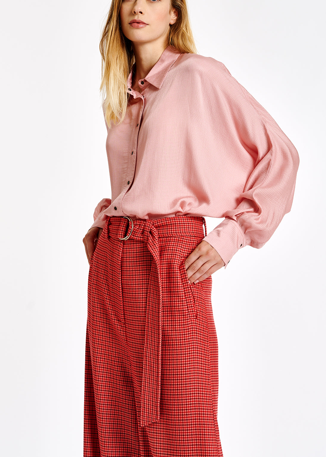 Pink oversized-fit shirt RE—SSENTIEL | Essentiel second hand