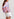 Neon pink and blue floral-print see-through jacket Faume - seconde main