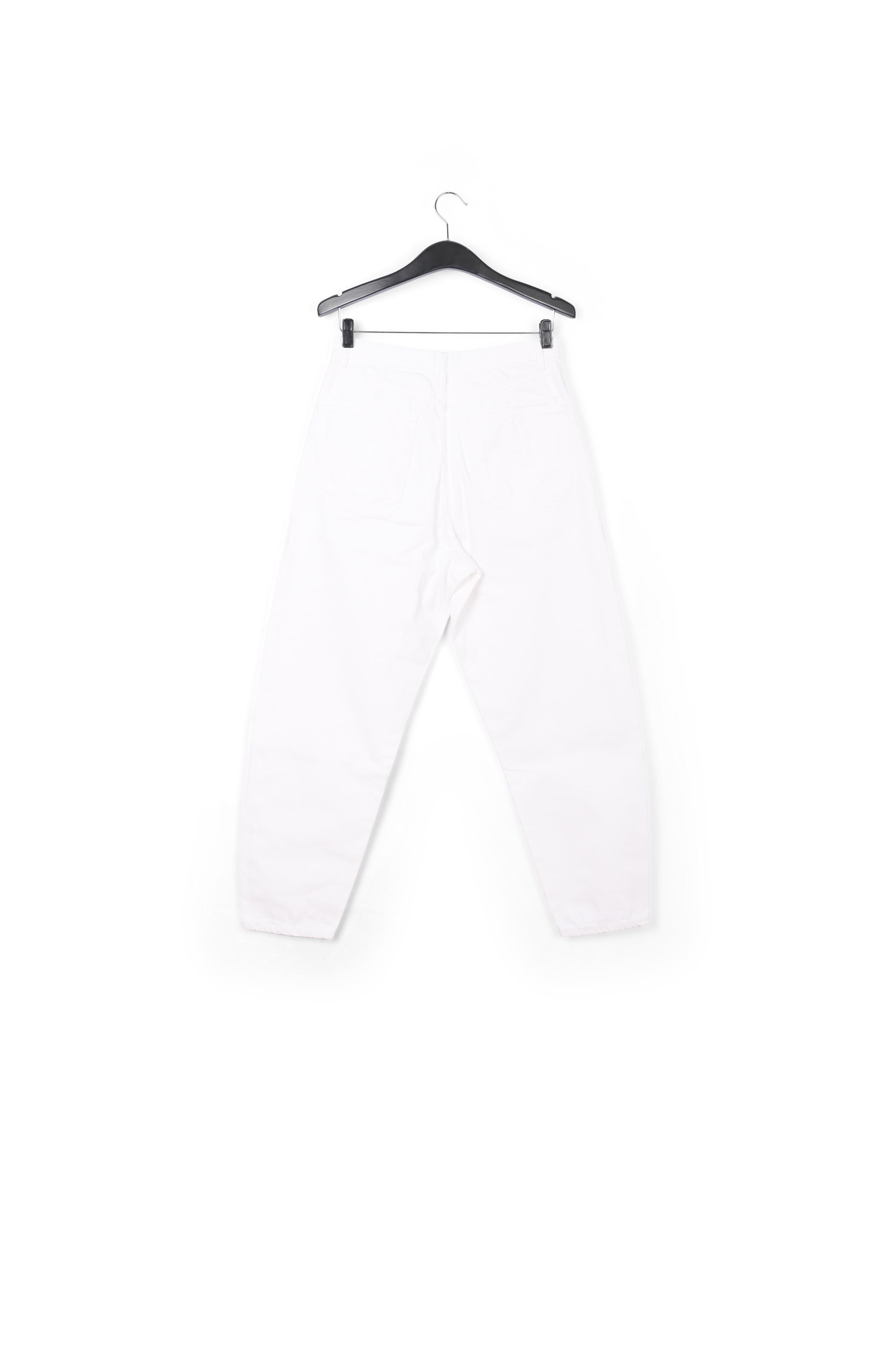 Gebroken witte wijde jeans met hoge taille RE—SSENTIEL | Essentiel second hand