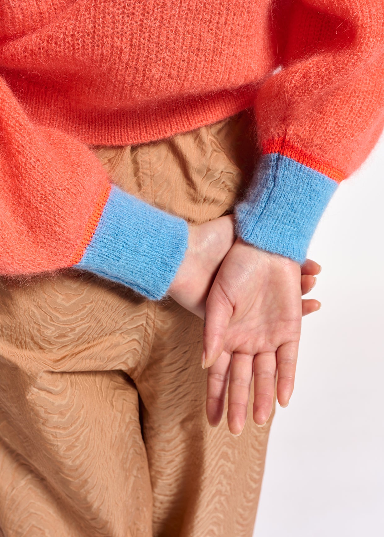 Pull orange en mohair mélangé RE—SSENTIEL | Essentiel second hand