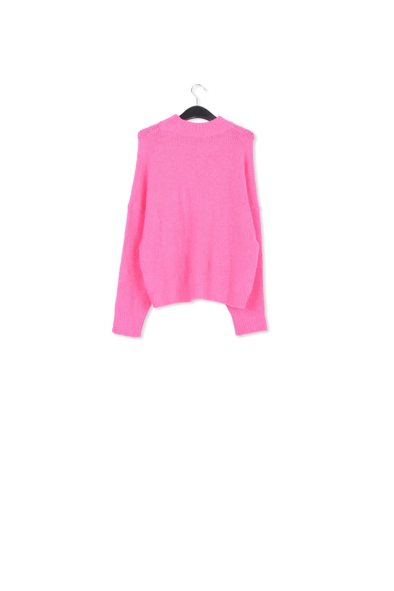 Neon pink chunky knit sweater RE—SSENTIEL | Essentiel second hand