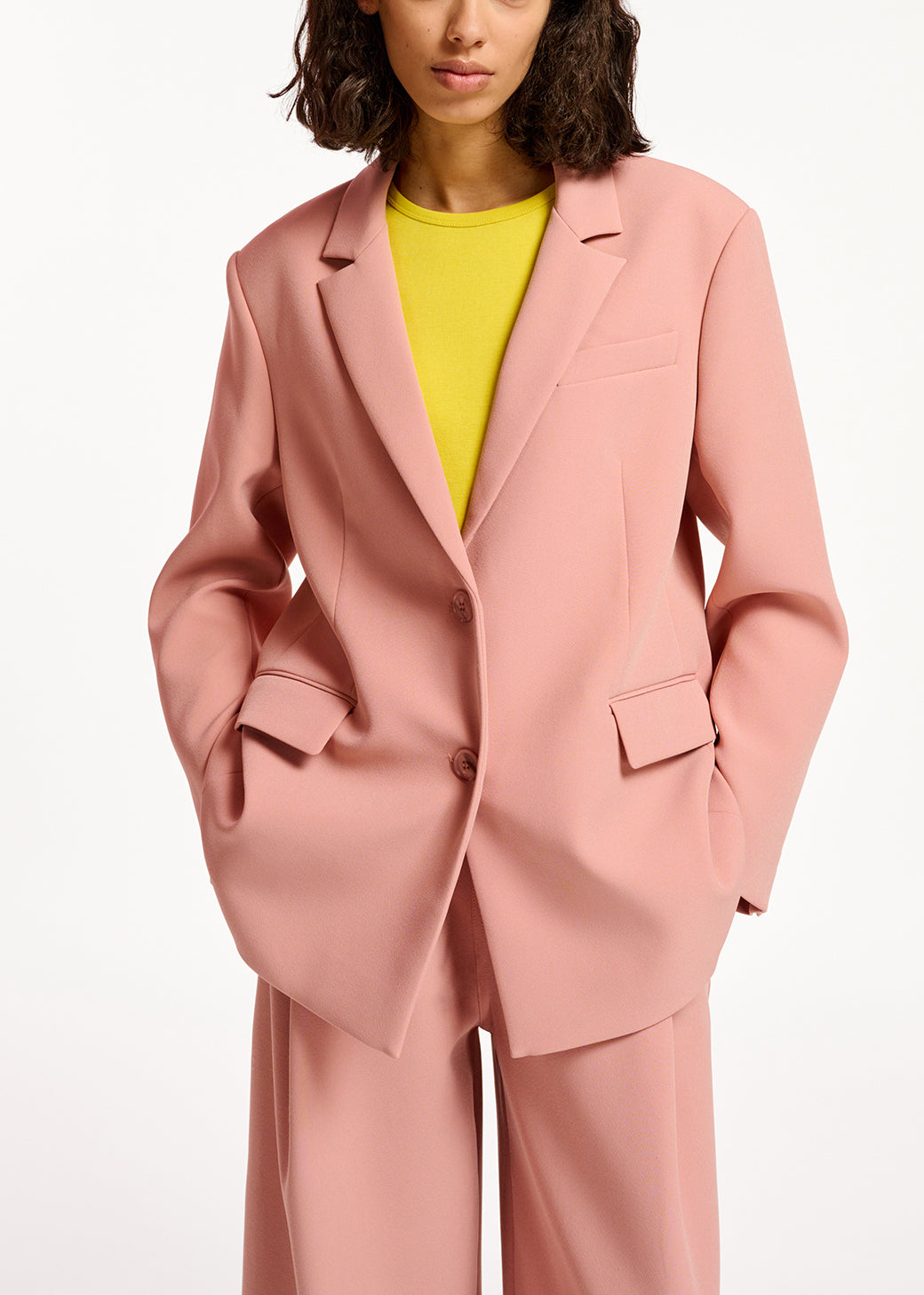 Blazer oversize en vieux rose RE—SSENTIEL | Essentiel second hand