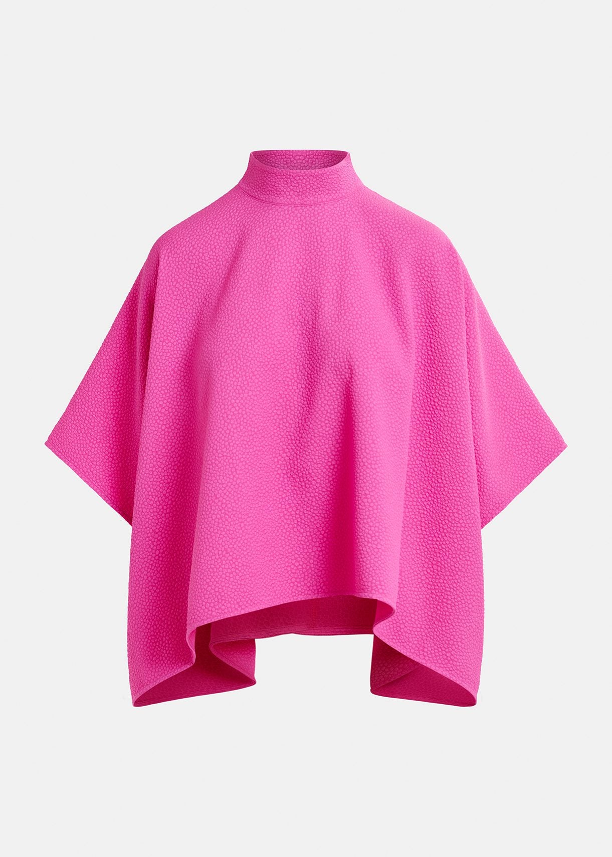 Fuchsia oversized top met opstaande kraag RE—SSENTIEL | Essentiel second hand