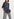 Dark blue polka dot oversized shirt Faume - seconde main