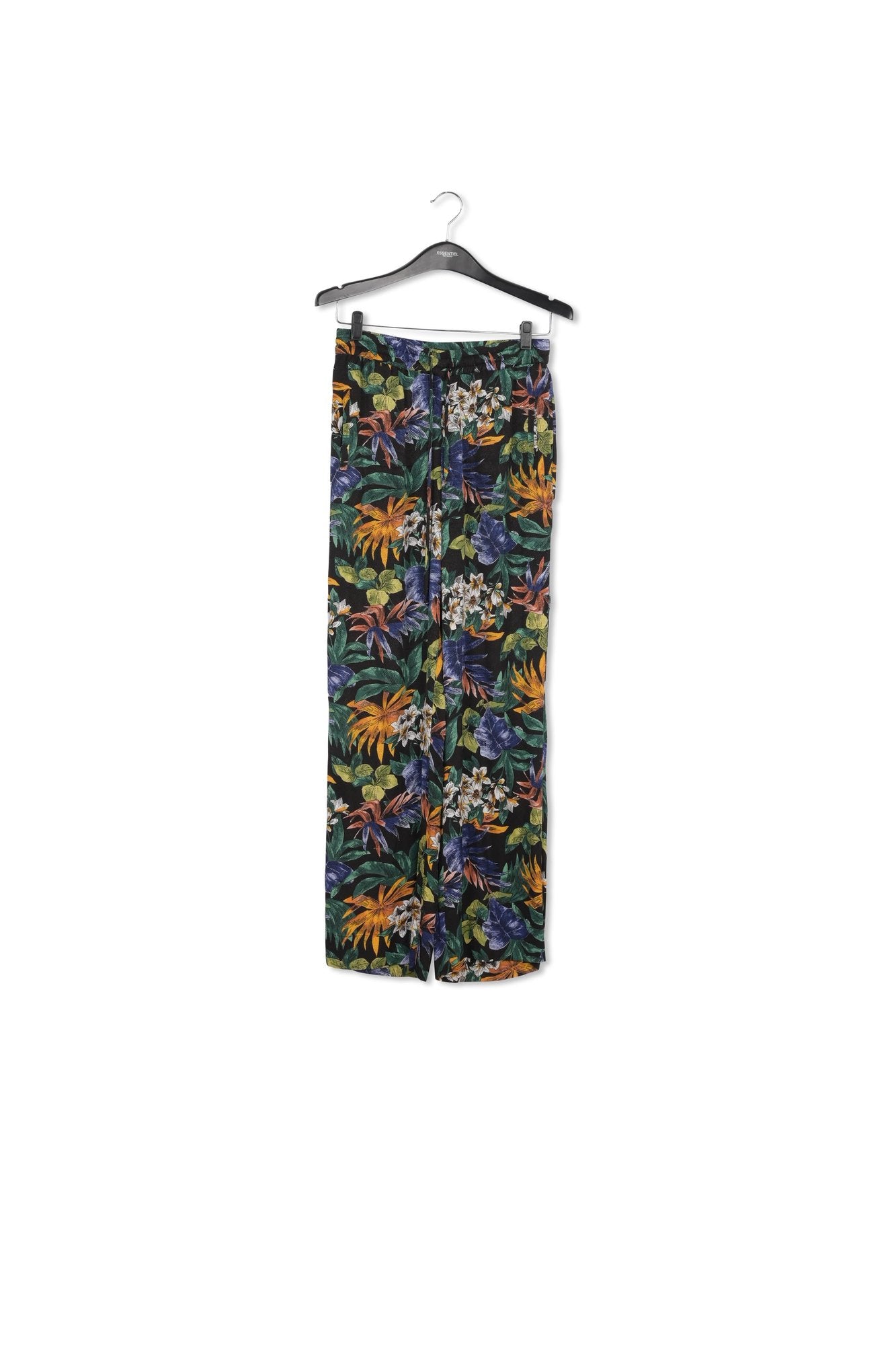 Multicolor floral-print wide-leg pants RE—SSENTIEL | Essentiel second hand