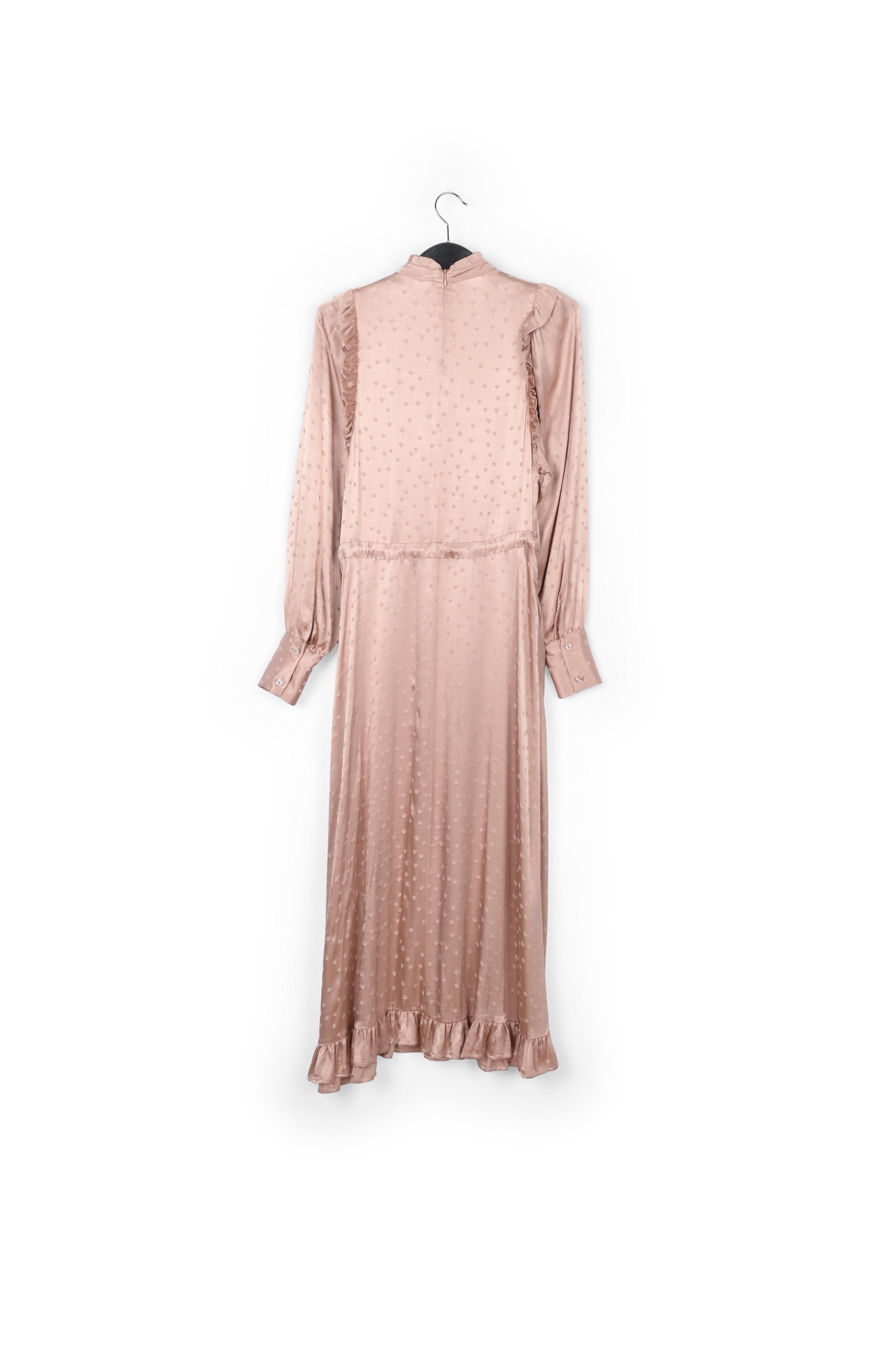 Peach jacquard midi dress RE—SSENTIEL | Essentiel second hand
