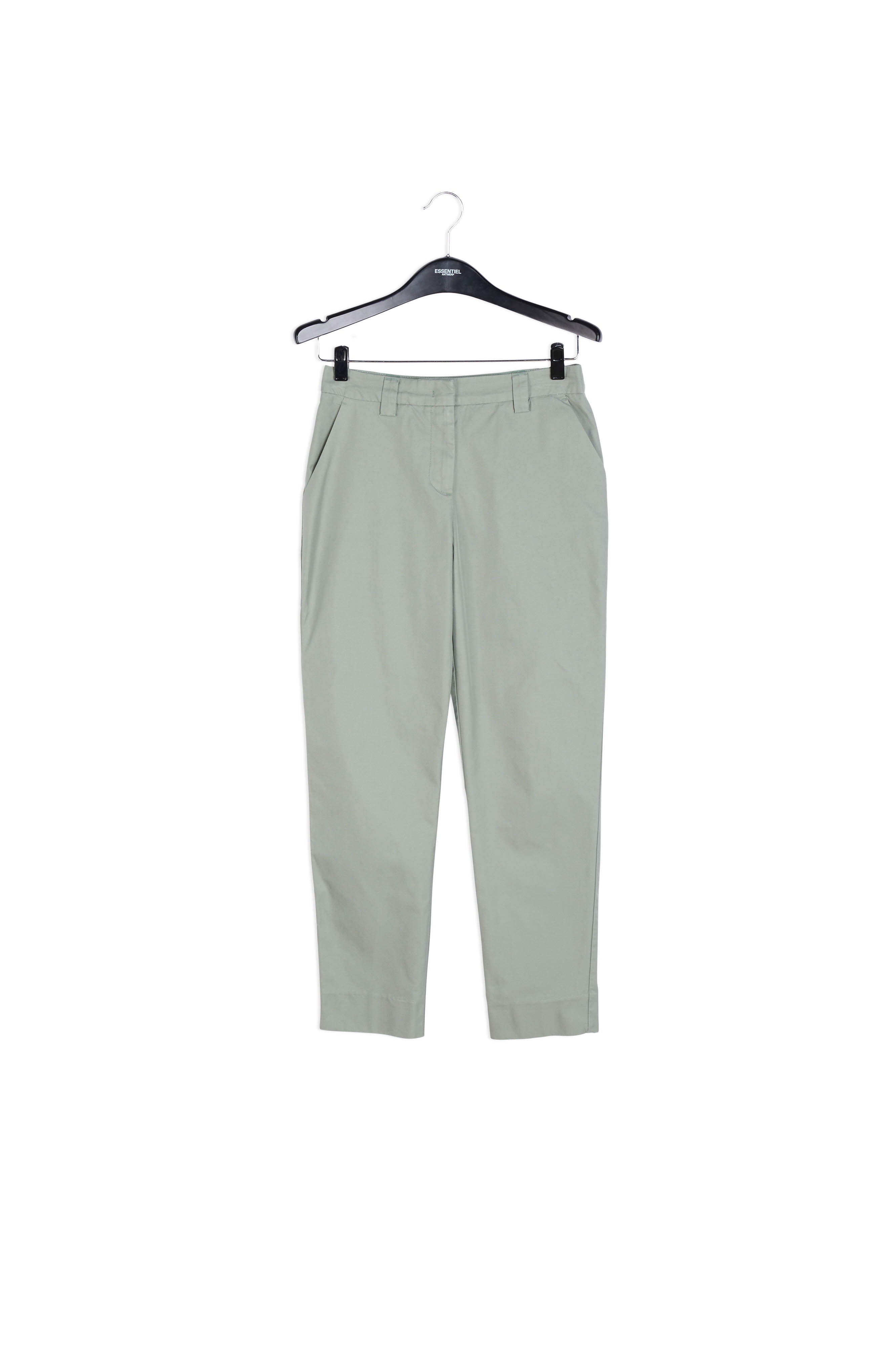 Pantalon vert clair décontracté avec entrejambe bas RE—SSENTIEL | Essentiel second hand