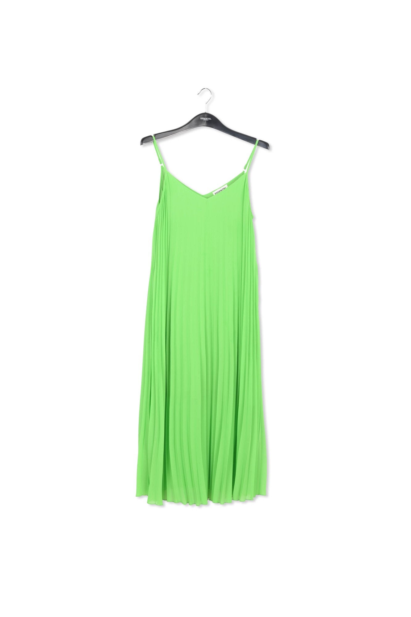Robe midi plissée vert vif RE—SSENTIEL | Essentiel second hand
