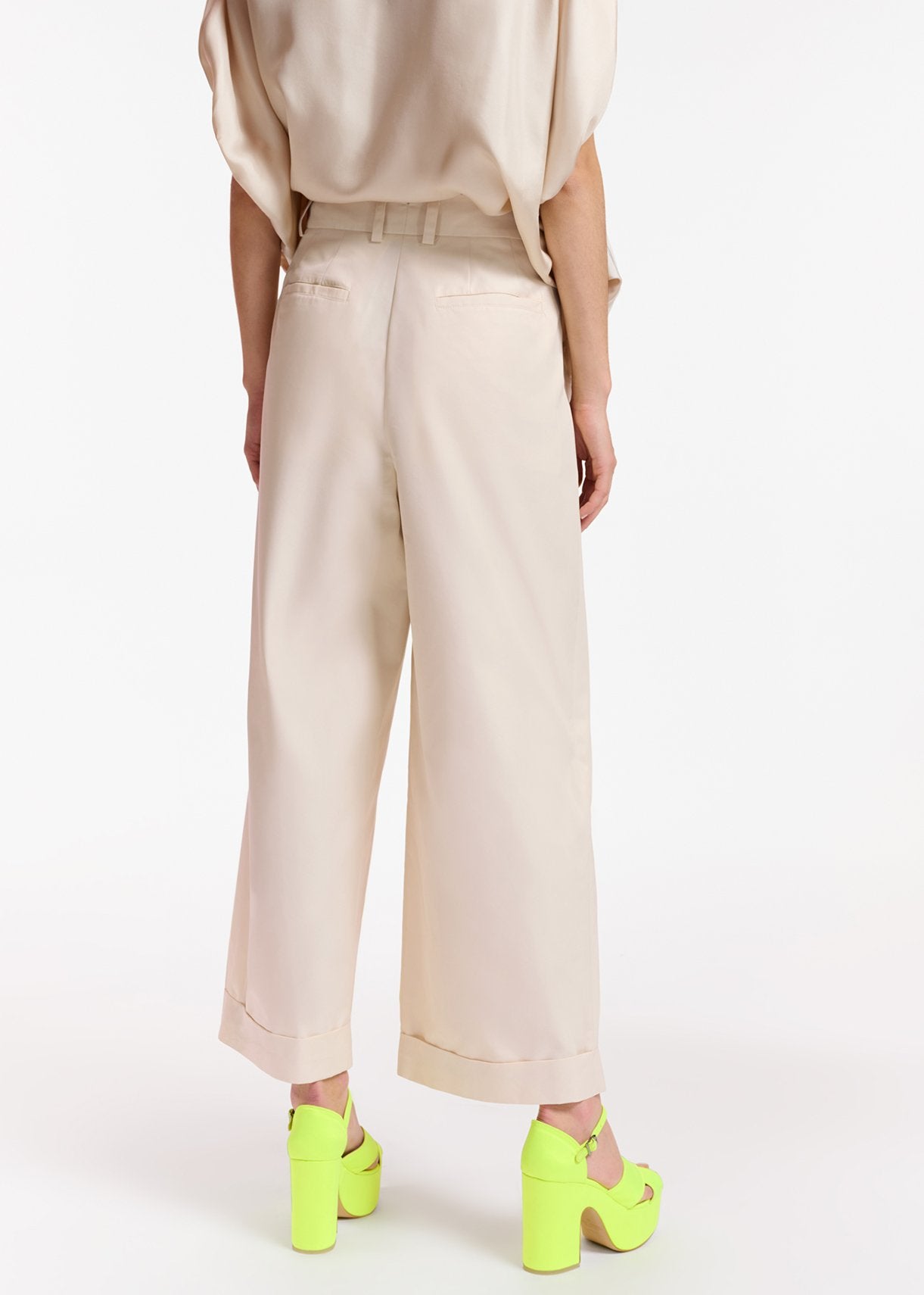 Off-white wide-leg pants RE—SSENTIEL | Essentiel second hand
