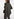 Khaki double-breasted check blazer Faume - seconde main