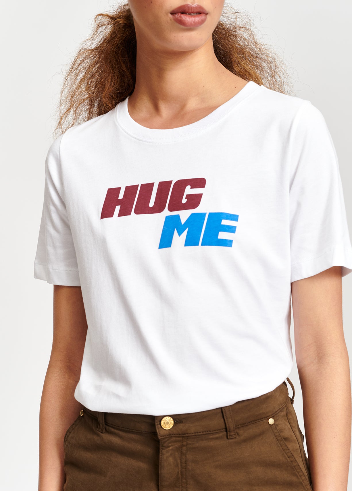 Off-white printed cotton T-shirt RE—SSENTIEL | Essentiel second hand