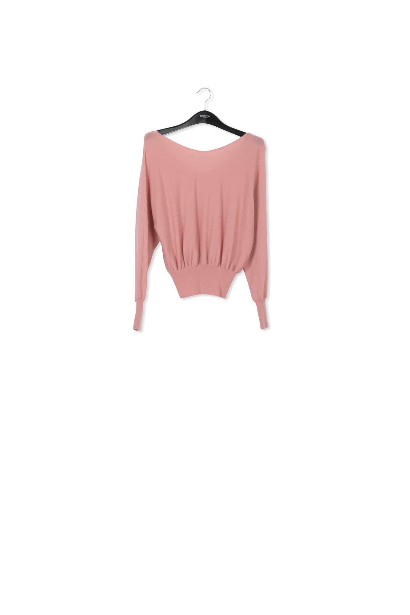 Pull rose clair en mérinos et cachemire RE—SSENTIEL | Essentiel second hand